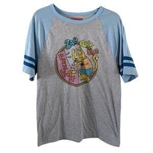 Stranger Things Dustin Cat Pak Kat Zap Ploik Ding Raglan Graphic T-Shirt Sz Med